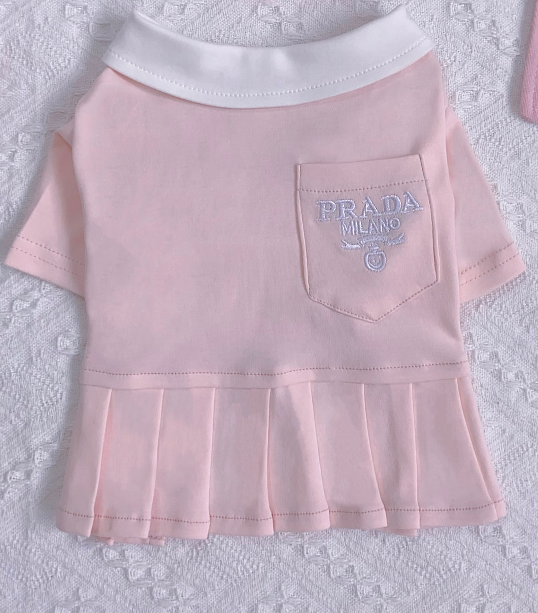 Pink pawda dress