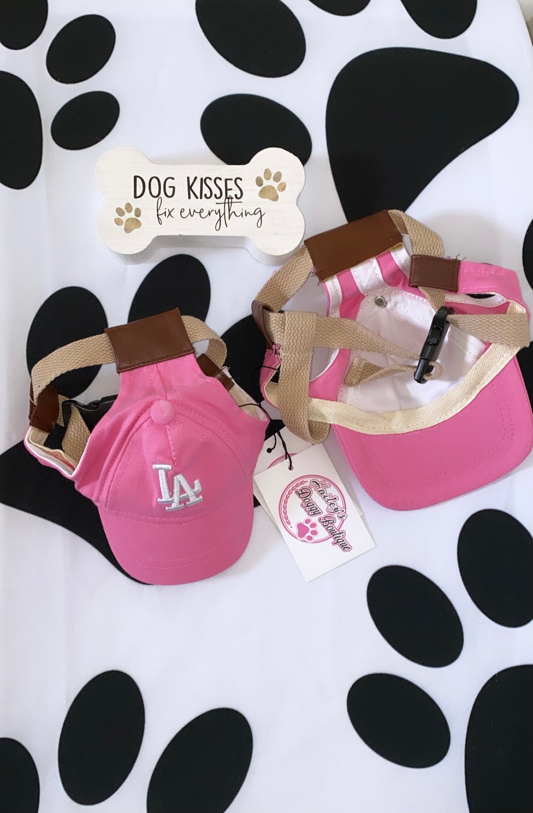 Haileys Doggy Boutique LA Pink hat